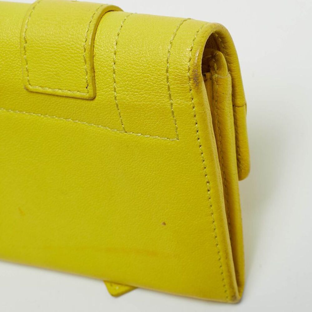 Proenza Schouler Ps1 Lime Yellow Leather Continental Wallet - Picture 6 of 7